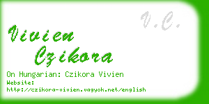 vivien czikora business card